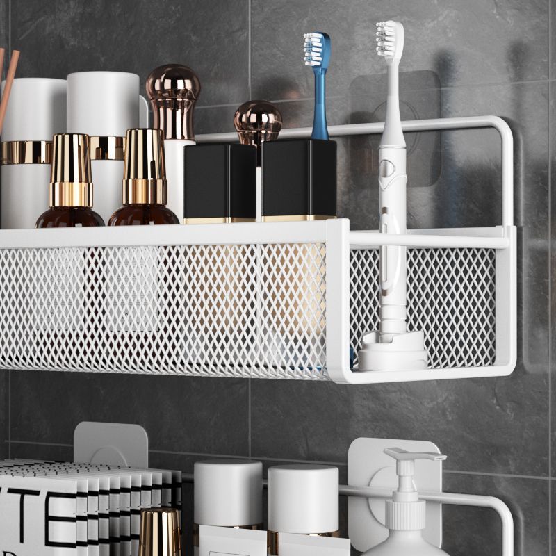 A-LIFE Giá Đựng Đồ Treo Tường Không Cần Đục Lỗ Kiểu Dáng Đơn Giản Cho Phòng Tắm