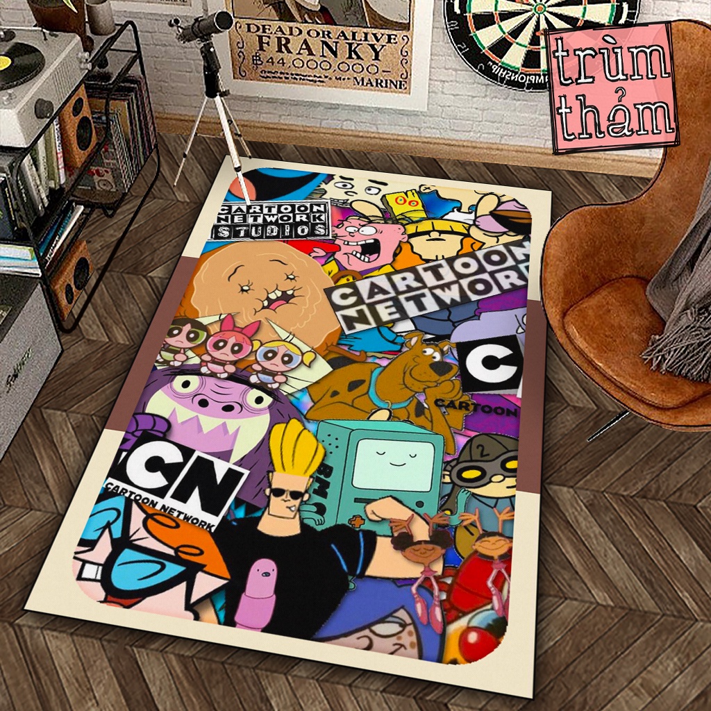Thảm Trang Trí Cartoon Network Nhân Vật Hoạt Hình 8Plus Decor Góc Học Tập Làm Việc Phòng Ngủ Phòng Khách Văn Phòng