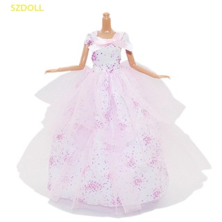 1 Đầm Cưới Cho Búp Bê 30cm
