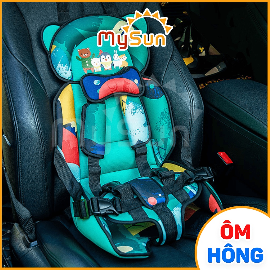 Ghế ngồi ô tô cho em bé 1 2 3 4 5 6 7 8 tuổi ngồi xe oto an toàn MySun