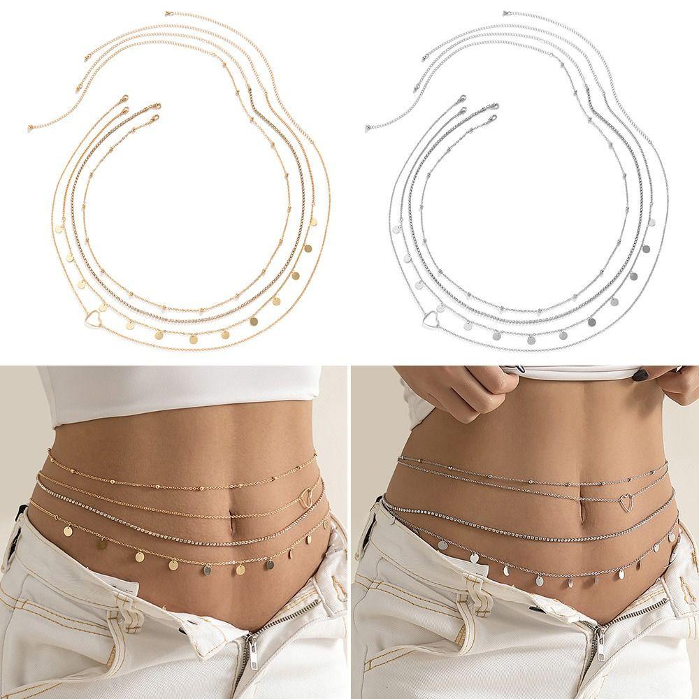 Thắt Lưng Dây Xích Kim Loại Nhiều Lớp Thanh Lịch OSIER1