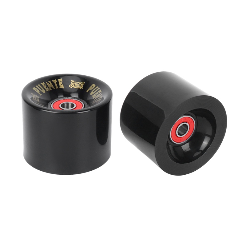 PUENTE 4Pcs/Set Cruiser Skateboard Wheels PU Wheels Long Board Cruiser Wheels with ABEC-9 Bearings