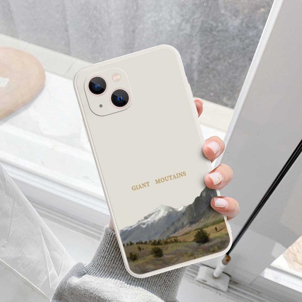Ốp Điện Thoại Silicon Mềm Hình Núi Khổng Lồ B1K431L Cho iPhone 11 8 7 6 Plus 6SP 6 6 6s 7 8 11 12 13 14 Pro Max X Xs Max XR 12 13