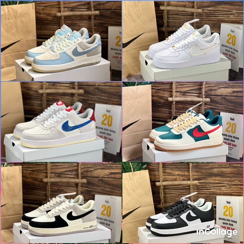 Giày thể thao AF1 Low nam nữ, air force one các mẫu hot trend 2022 cực chất tôn dáng dễ phối đồ