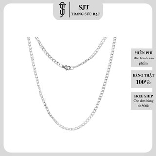 Vòng cổ unisex thép không rỉ sjt cuban link cá tính mạnh mẽ