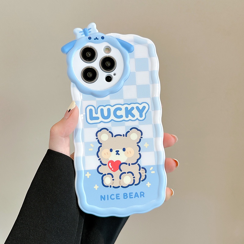 Ốp Điện Thoại Hình Chú Cừu / Gấu Cho iphone7 / 7plus / 8 / 8plus / x / xs / 11 / 12 / 13 / 14 / pro / max / plus / promax