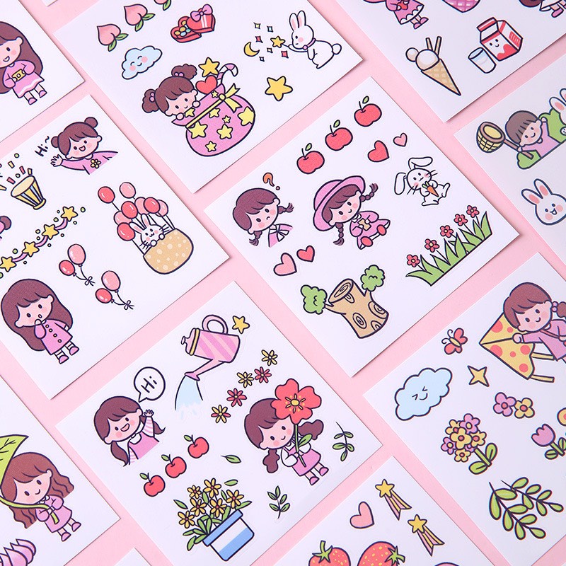 STICKER CUTE, MIẾNG DÁN MINI NHIỀU HÌNH THÙ DỄ THƯƠNG