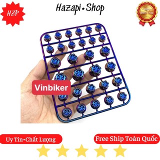 Chụp Ốc Titan 7 Màu 1 Vỉ 30 Con Gắn Tất Cả Cac Dòng Xe