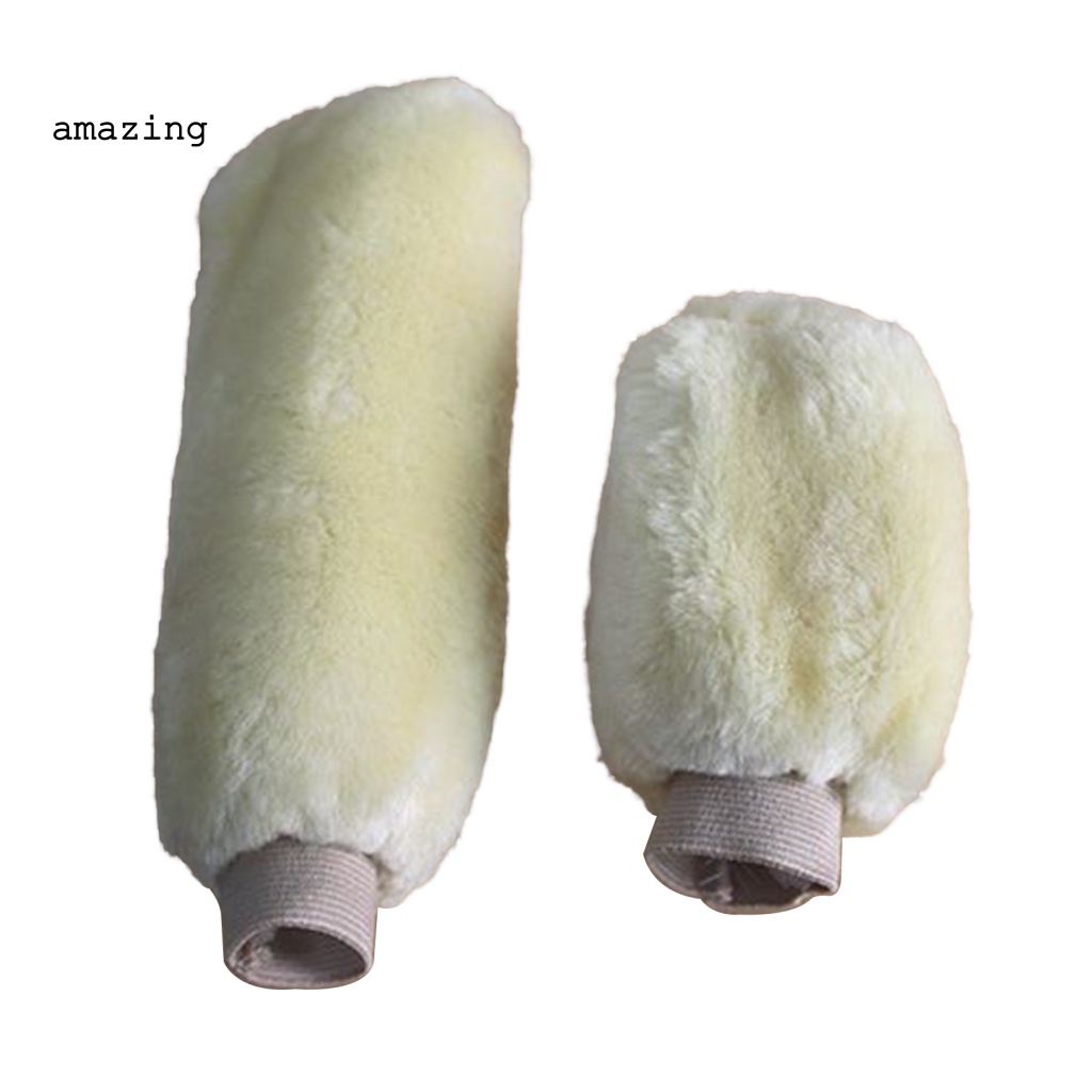 1 Bộ Vỏ Bọc Cần Gạt Phanh Tay Mềm Không Trơn Có Vỏ Bọc Cần Gạt Số Cho Xe Hơi