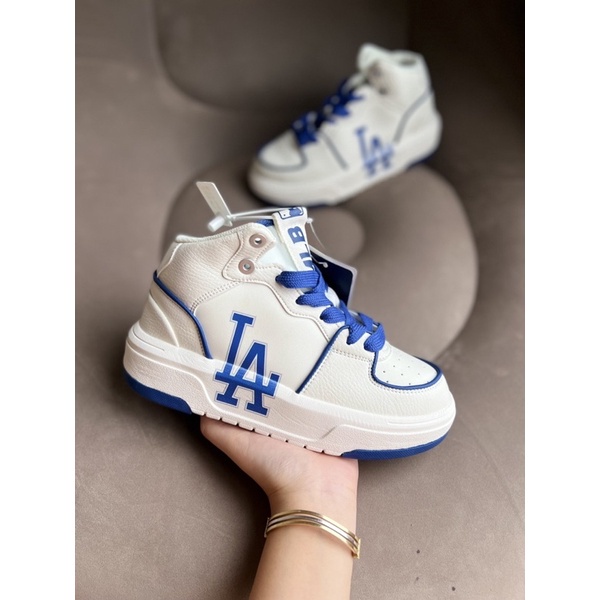 Giày thể thao sneaker mlb chunky liner la xanh , giày sneaker mlb liner la cổ cao bản cao cấp ảnh th