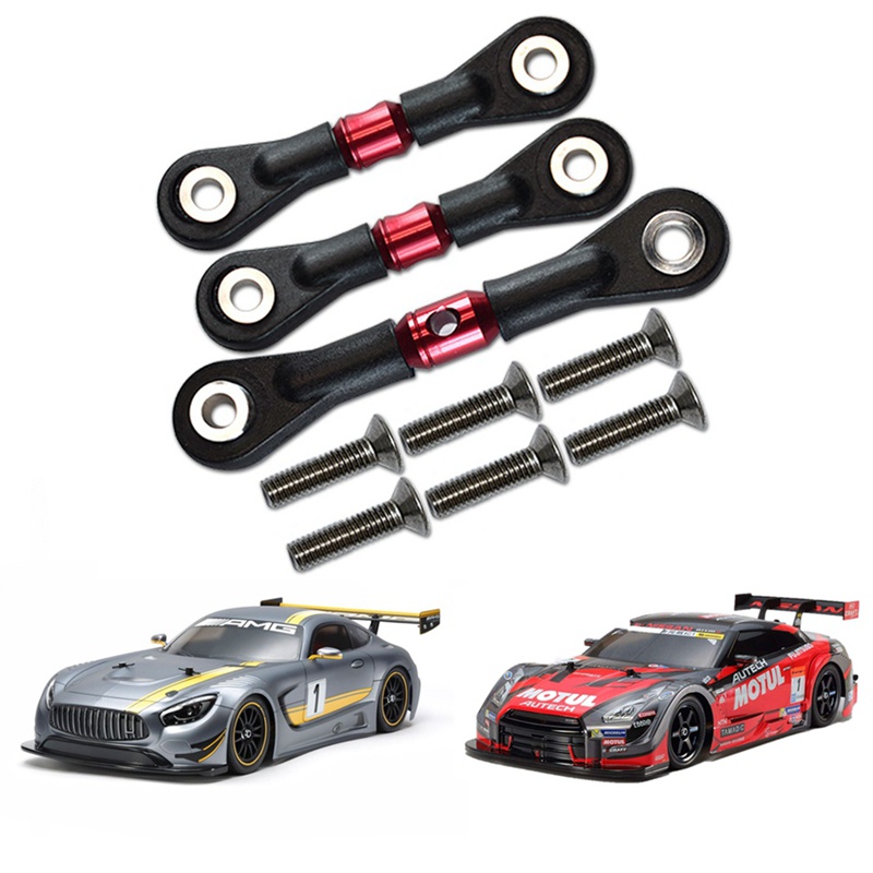 Set 3 Thanh Trợ Lực Gắn Vô Lăng Xe Hơi Điều Khiển Từ Xa Tamiya TT-02 TT-02T TT02 TT02T Tỉ Lệ 1 / 10