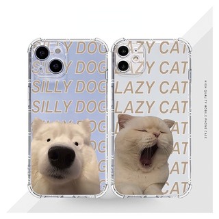Ốp Điện Thoại TPU Mềm Chống Sốc In Hình Mèo Cho IPhone 14plus 14 Pro Max 13 12 Promax 11 Mini 6 6s 7 8 Plus X Xr Xs Se