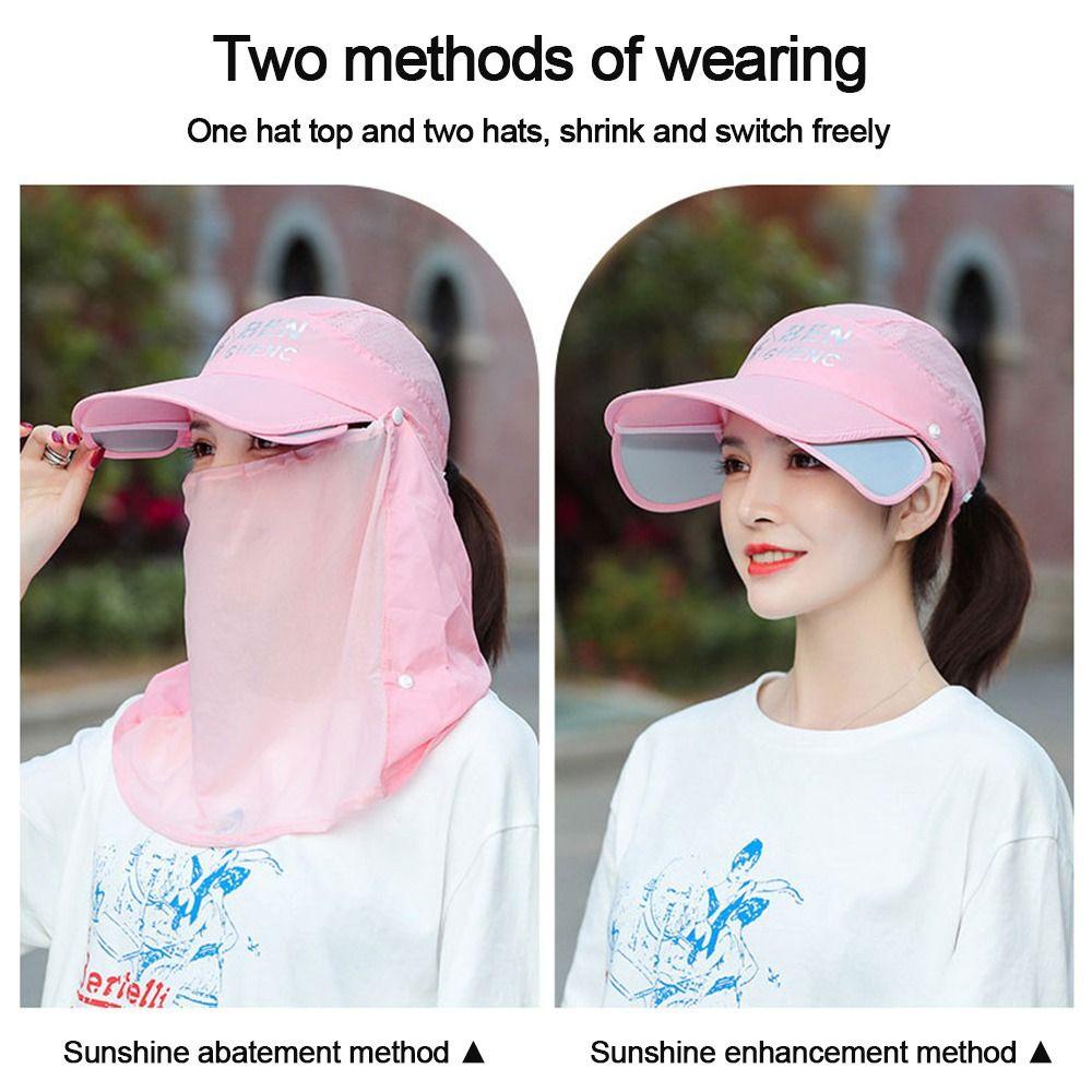 Xiantin 1 Mũ Bucket Che Phủ Mặt Vành Rộng Thoáng Khí Khi Đi Xe Đạp Ngoài Trời