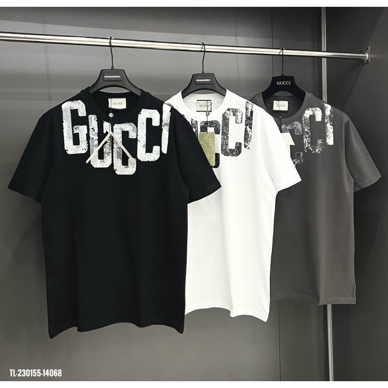 Áo Gucci Cổ Tròn Phối Chữ Viền Cổ • MinWay Store