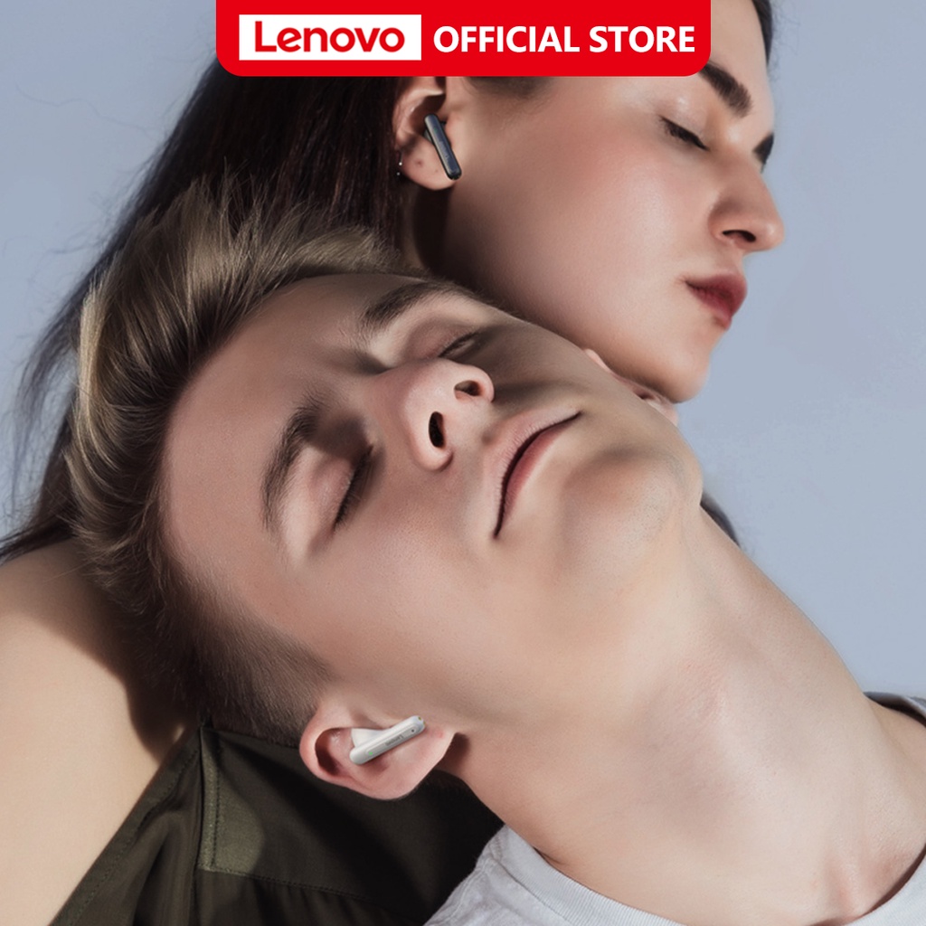Tai nghe Bluetooth Lenovo LP1 Pro không dây Bluetooth nhét tai không dây bass nổi mạnh độ trễ thấp HD có micro--pink