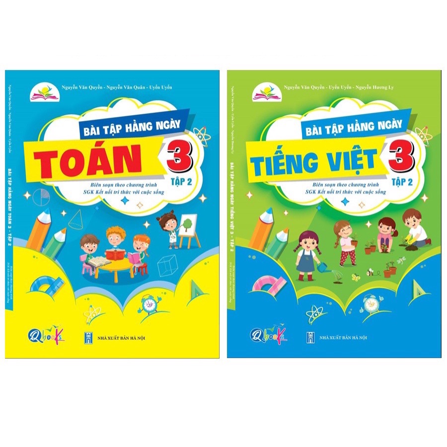 Sách - Combo Bài Tập Hằng Ngày Lớp 3 - Môn Toán và Tiếng Việt học kì 2 - Kết nối tri thức với cuộc sống (2 quyển)