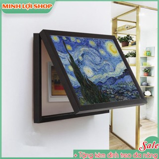 Tranh che ổ điện đêm đầy sao hiện đại sử dụng khung bảng lề gấp mở, tiện lợi, thẩm mỹ dễ dàng sửa chữa TOĐ21