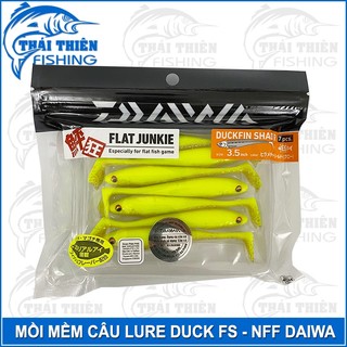 Combo 7 Con Mồi Mềm NFF Daiwa Duckfin Shad R Câu Lure Cá Lóc Chẽm Dài 9cm Nặng 5.8g