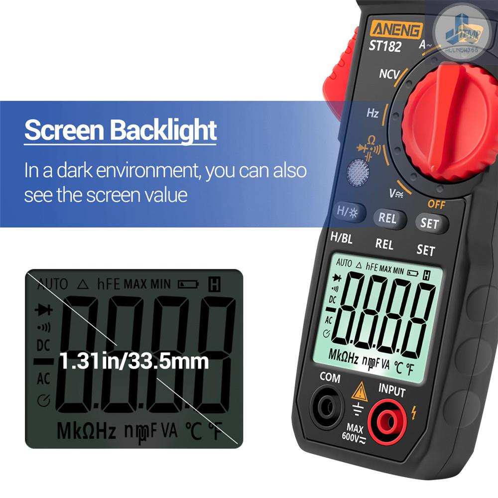 Vạn Năng Kế ANENG ST182 pro 4000 AC Kỹ Thuật Số 400A Có Đèn Nền NCV B130
