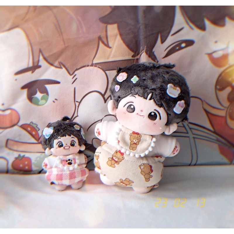 Set outfit quần bánh mì cho bé 10/15/20cm