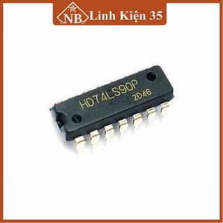 Đếm thập phân 74LS90 DIP14 (Decade counter DIP14)