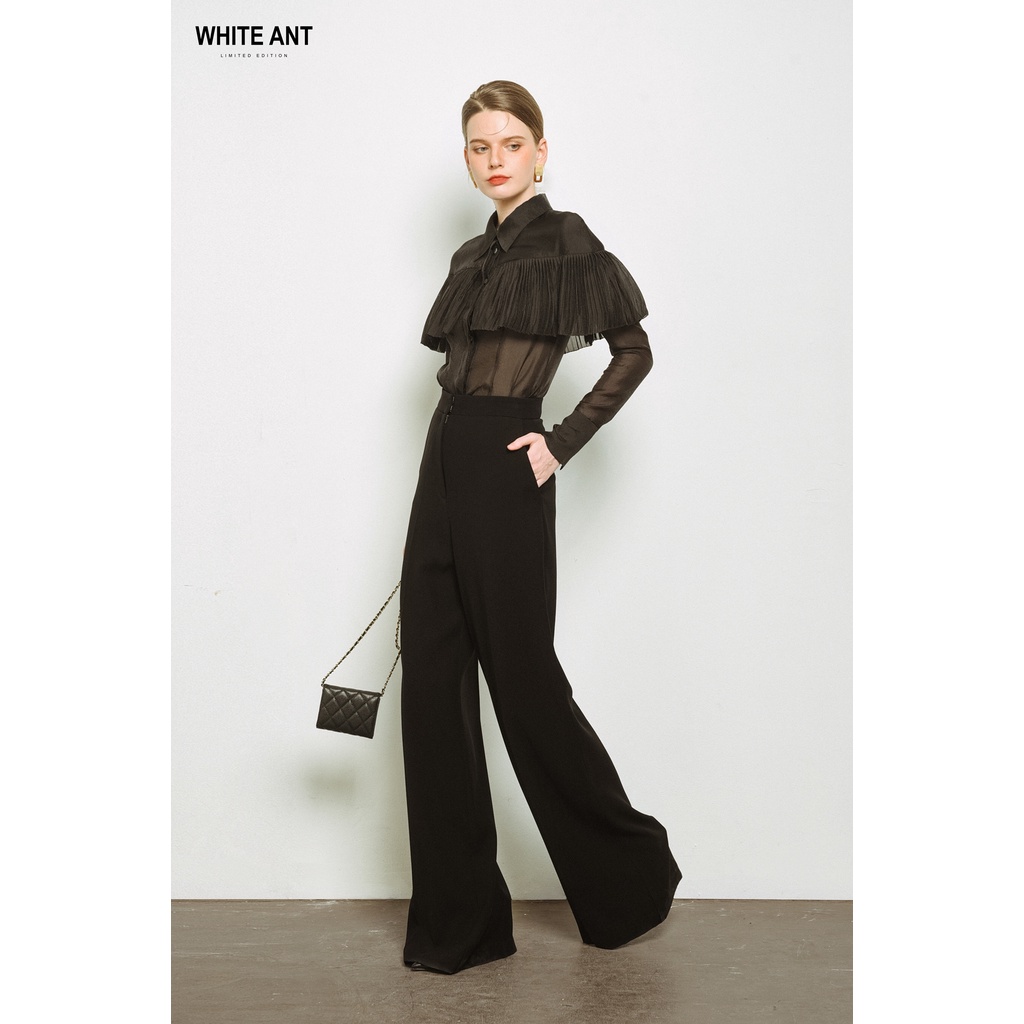 Sơ Mi Tay Dài Phối Bèo Nữ White Ant ANDREA PLEATD BLOUSE 170300263