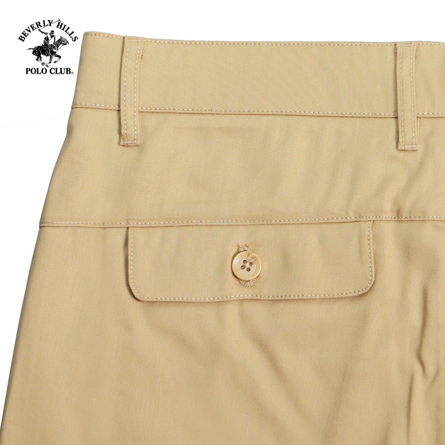 Beverly Hills Polo Club - Quần short Nam Slim Fit BE BEIGE- BHPC QKSS22V011