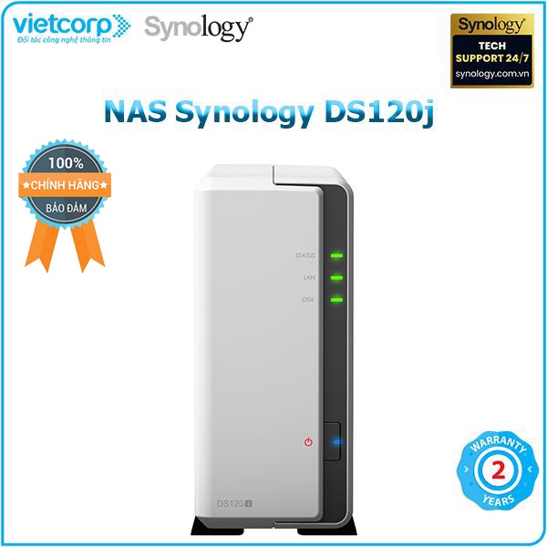 Thiết bị lưu trữ mạng NAS Synology DS120j - Hàng Chính Hãng