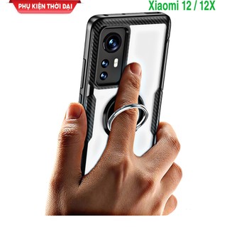 Ốp lưng Xiaomi 12 / 12x lưng trong viền màu nhẫn iring thời trang cao cấp