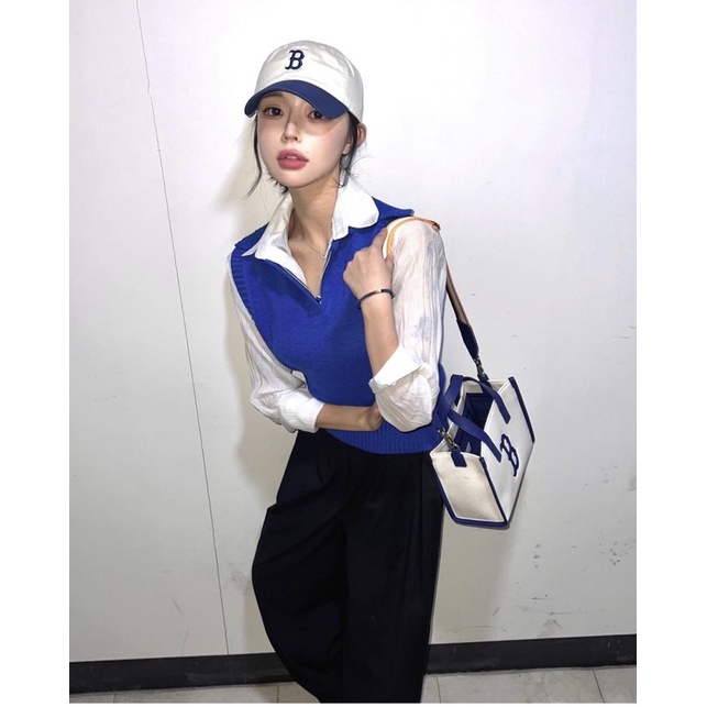 Mũ MLB chữ B form mềm