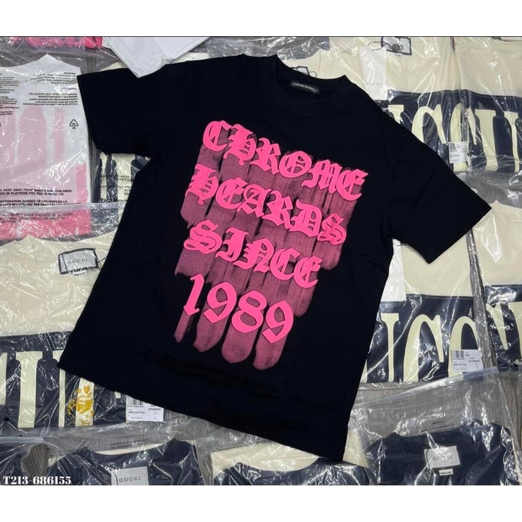 Áo Thun Chrome Hearts 1989 mẫu mới Cotton Dáng Rộng Nam Nữ