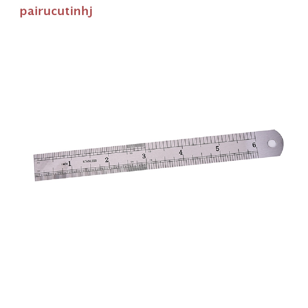 1 Cặp Thước Đo Bằng Kim Loại Hai Mặt 15cm Độ Chính Xác Cao