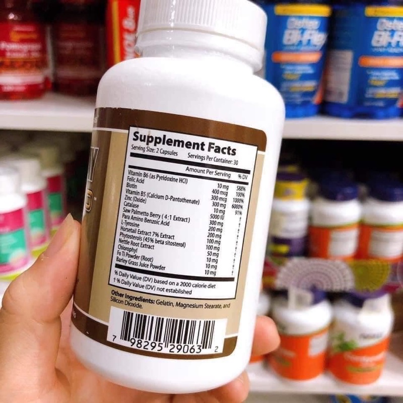 Viên Uống ANTI-GRAY 7050 hỗ trợ bạc tóc 60 viên Chống Bạc Tóc