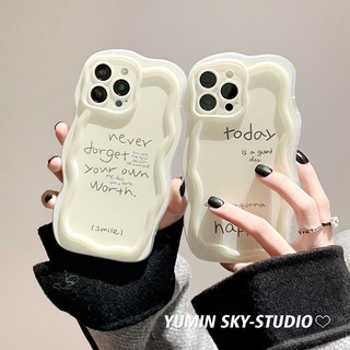 Ốp Điện Thoại In Chữ Màu Trắng Thời Trang Chống Rơi Cho Iphone 14promax 13 13promax 12 14pro Niche 11