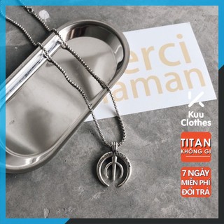 Dây Chuyền Nam VC66 Chain Kuu Clothes Màu Bạc - Mặt Vòng Cổ VC66 Chain Thép Titan Cao Cấp Không Gỉ - VC66