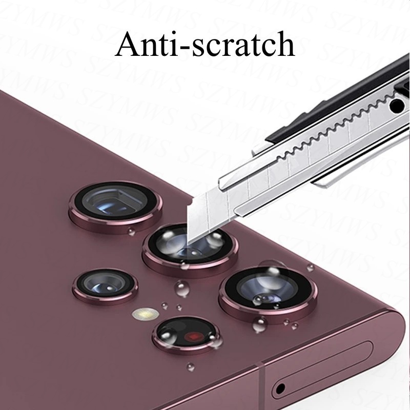 Set 5 Vòng Kim Loại Bảo Vệ Ống Kính Máy Ảnh Cho Điện Thoại Samsung Galaxy S23 S22 Ultra S23 Plus