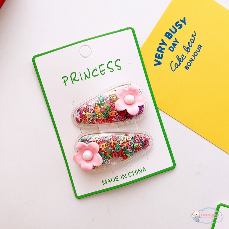 Set 2 Kẹp Tóc 5 Kiểu Dáng Công Chúa Xinh Xắn Dễ Thương Cho Bé Gái