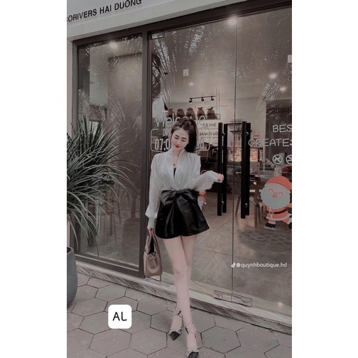 Set Áo Lụa Phối Quần Tacta Nơ Hàng Thiết Kế Cao Cấp