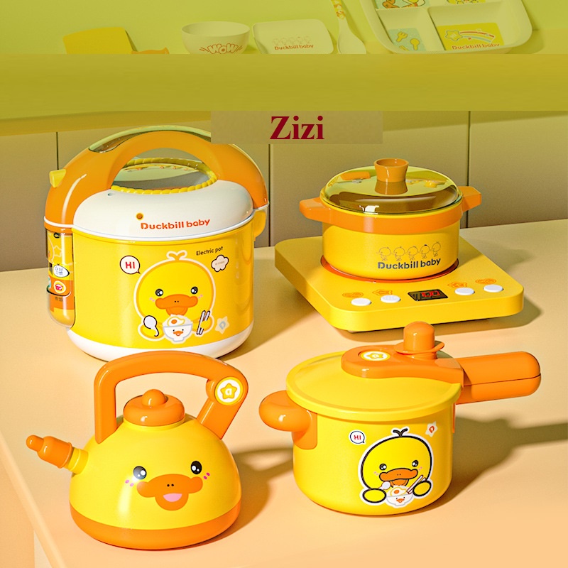C08 Đồ chơi nhà bếp nấu ăn ZiZi nồi cơm điện, bếp từ và món ăn có dùng pin.BỘ ĐỒ CHƠI GIÁO DỤC PHÁT TRIỂN Kỹ năng. A1