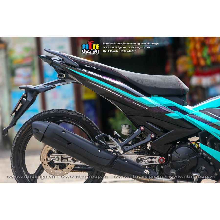 Tem rời Y15ZR 2023 cho Exciter 150 xanh ngọc đen siêu hot