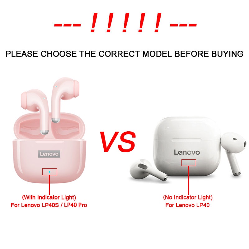 Vỏ Bảo Vệ Hộp Sạc Tai Nghe Lenovo LP40 Pro Lenovo LP40s thinkplus LP40 Trong Suốt Kèm Móc Đơn Giản