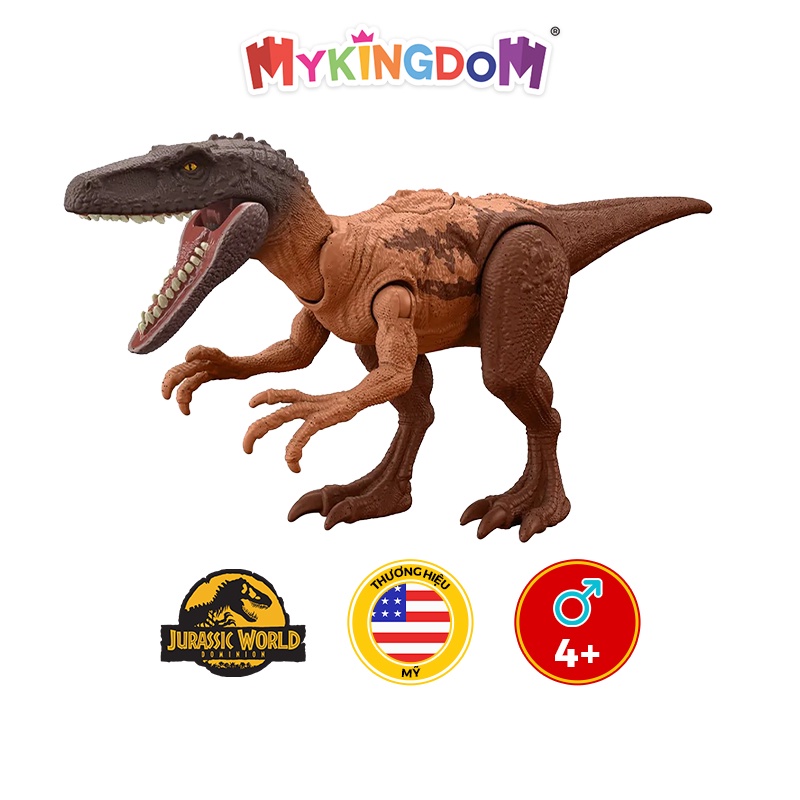 Đồ Chơi JURASSIC WORLD MATTEL Jw Khủng Long Tấn Công Herrerasaurus HLN64/HLN63