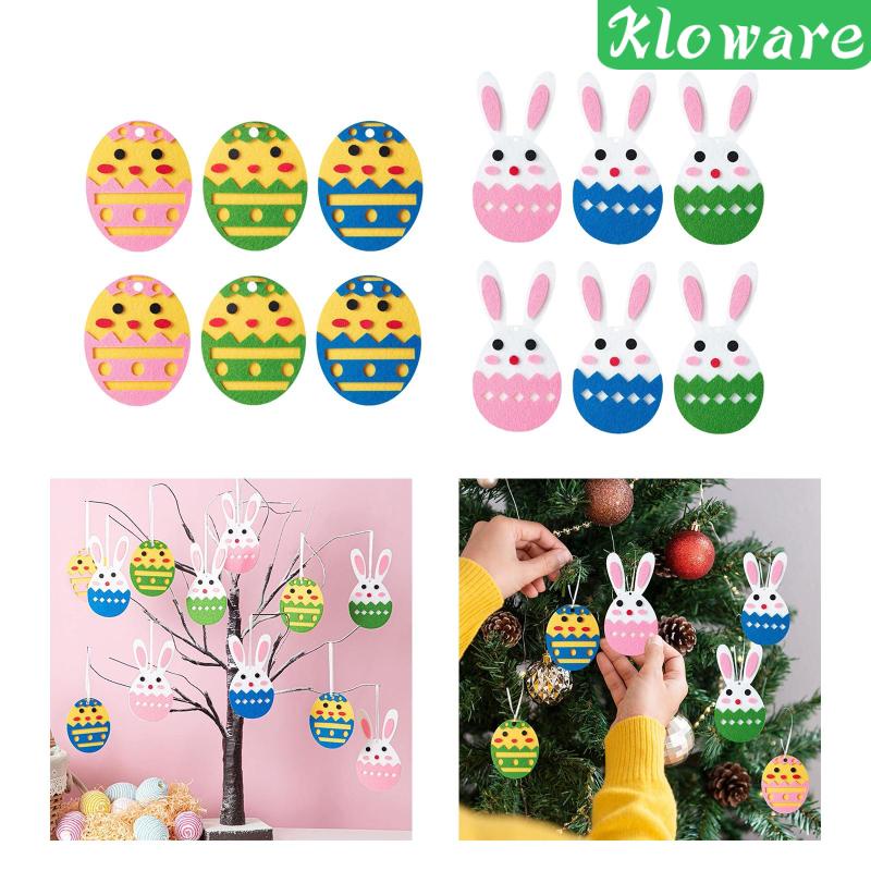 Bộ 6 Dây Treo Trang Trí Cây Thông Giáng Sinh Bằng Vải Nỉ