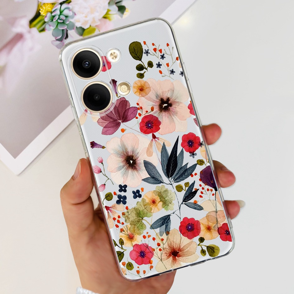 Ốp Điện Thoại TPU Mềm Họa Tiết Hoa Thời Trang Cho OPPO Reno 9 PHM110 2023 Reno9 Pro 5G Px110 6.7 inch