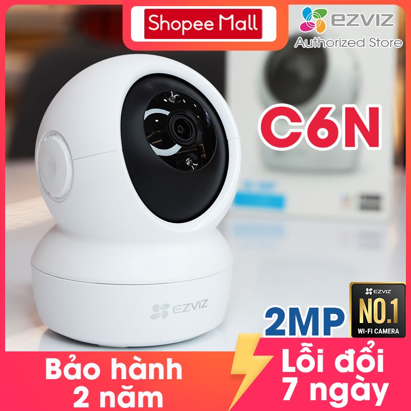  Camera Wifi EZVIZ C6N 1080p 2mp hàng chính hãng,xoay 360 trong nhà, hồng ngoại ban đêm 10m