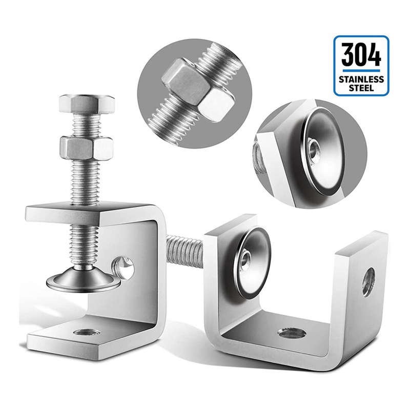 Kẹp Chữ U Mini 1 Inch Bằng Kim Loại Với Hàm Rộng Ổn Định Để Chế Biến Gỗ