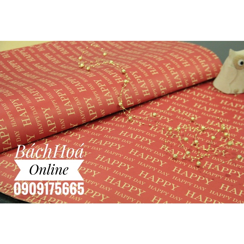 Giấy Kraft hoa tiết vintage - nhiều mẫu - kích thước 51x71cm