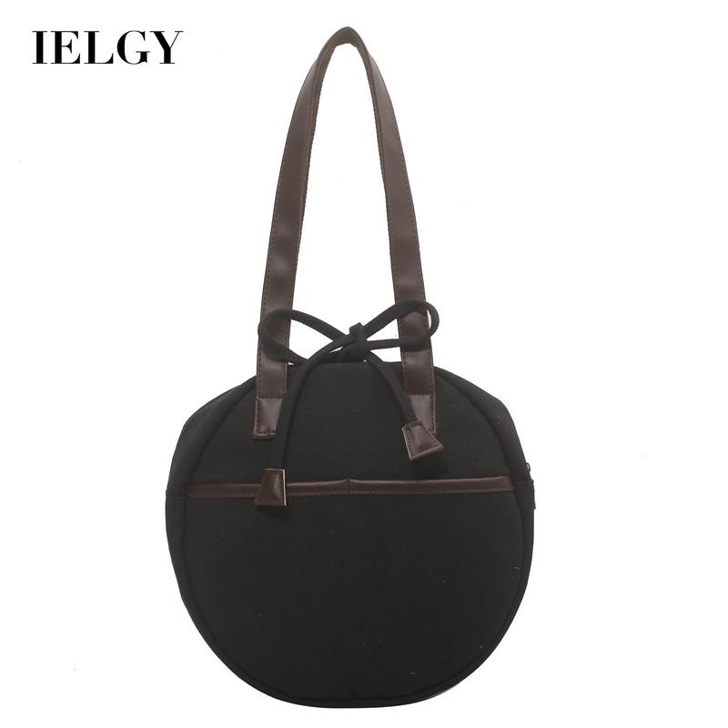 Ielgy Túi Xách Đeo Chéo Hình Tròn Nhỏ Cầm Tay Dễ Phối Đồ Thời Trang Thường Ngày Cho Nữ