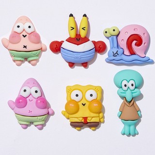 Croc Jibz Charms SpongeBob SquarePants DIY Giày Trang Trí Phụ Kiện Khóa Dép Nữ Giày