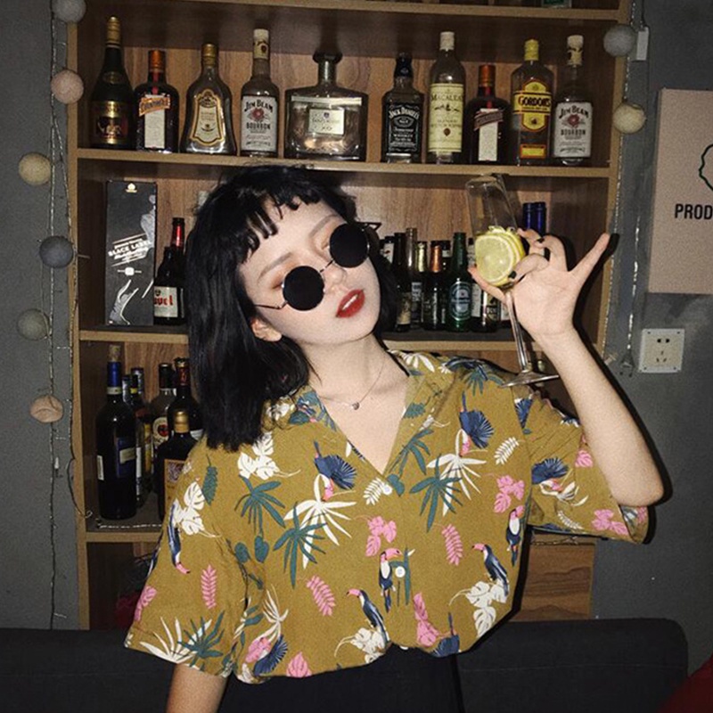 Kính Mát Gọng Tròn Phong Cách Steampunk Trung Hoa Cổ Điển Thời Trang Mùa Hè Cho Nam